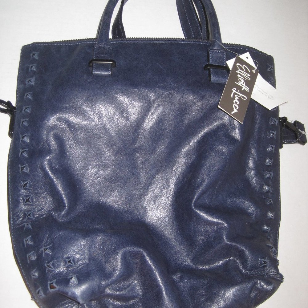 Elliott Lucca Maia Pyramid River Leather Handbag